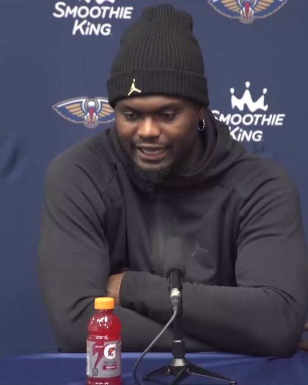 Zion Williamson's Postgame Interview - Rockets at Pelicans On 12/23